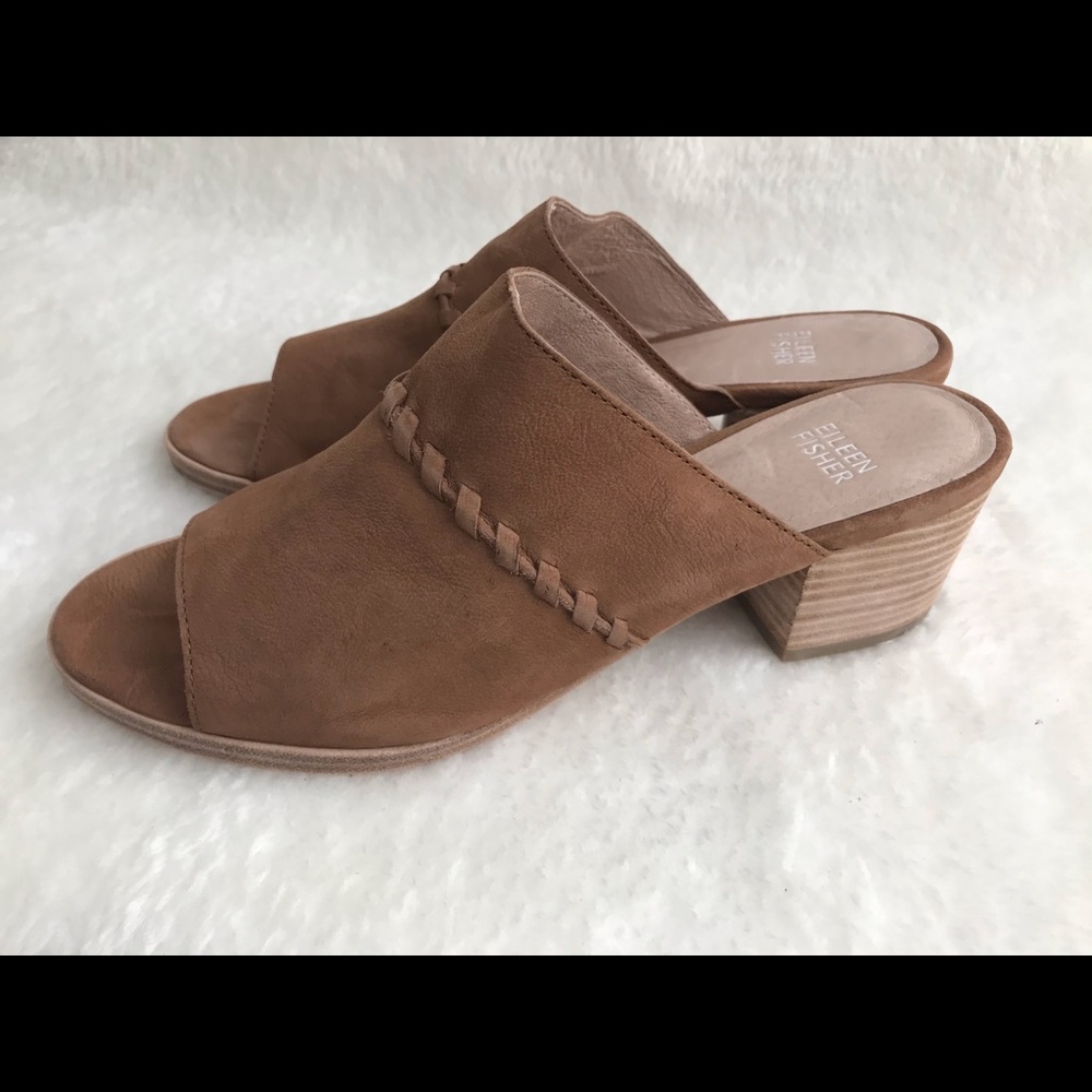 Eileen Fisher “Kale” slide preowned 8.5